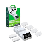 Hyperkin Armor3 Dual Controller Charger with 2x Rechargeable Battery Station for Xbox Series X/Xbox One (White, Black)