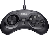 Retro-Bit Official Sega Genesis 8-Button Arcade Pad USB Controller for PC/Mac - Black