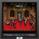 Pixel Frames Double Dragon 9x9 Shadow Box Art - Officially Licensed Arc System Works