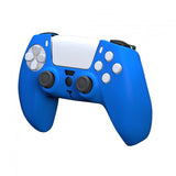 KMD Silicone Grip Case for PS5 DualSense Controller (Black, White, Blue)