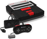 RetroN 2 2in1 Super Nintnedo SNES & NES Retro Video Game Twin Console - Black