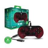 Hyperkin X91 Ice Wired Controller for Xbox Series X|S/Xbox One/Windows 10/11 Officially Licensed By Xbox - Ruby Red