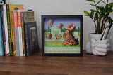 Pixel Frames Sega Genesis Altered Beast 9x9 inches Shadow Box Art - Officially Licensed