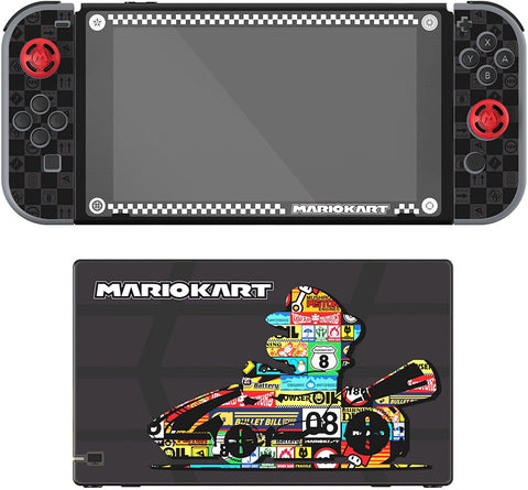 PDP Nintendo Switch Mario Kart Play & Protect Screen Protector & Skins