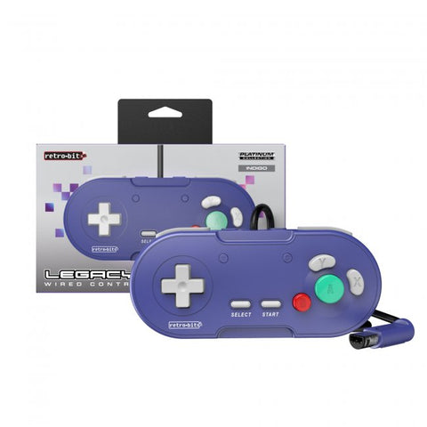 Retro-Bit LegacyGC Wired Controller for Gamecube & Wii - Indigo