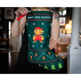 Super Mario Bros. Retro Embroidered Holiday Stocking 18" Officially Licensed