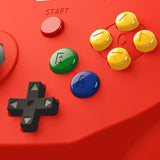 Retro-Bit Tribute Nintendo N64 USB Controller for PC, Nintendo Switch, Mac, Steam, RetroPie, Raspberry Pi - USB Port - Red