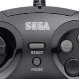 Retro-Bit Official Sega Genesis 8-Button Arcade Pad USB Controller for PC/Mac - Black