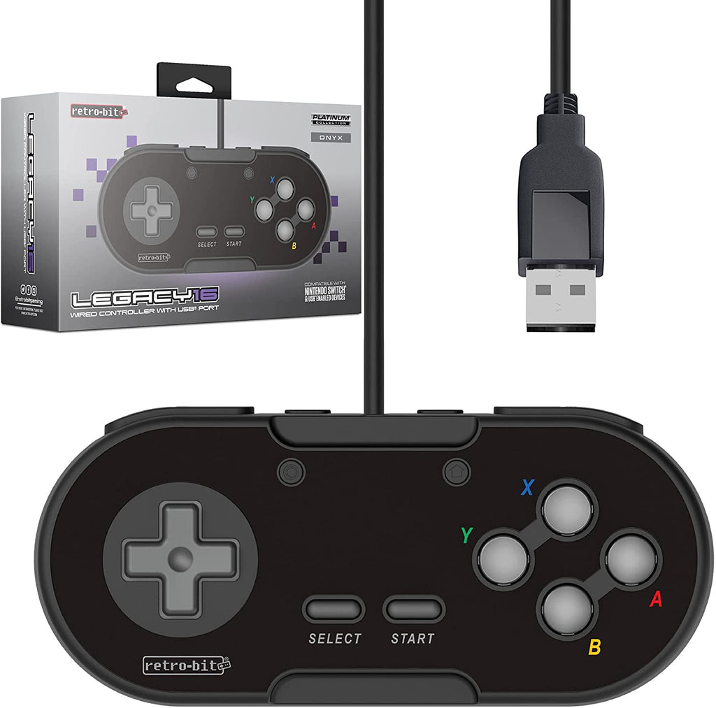 Retro-Bit Legacy 16 Wired USB Controller for Switch, PC, MacOS, RetroP ...