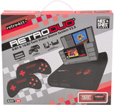 RetroDuo Nintendo NES & SNES 2in1 Twin Video Game Console System - Black/Red