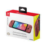 HORI Split Pad Compact Ergonomic Controller for Handheld Mode (Apricot Red) for Nintendo Switch/Switch OLED - Officially Licensed by Nintendo