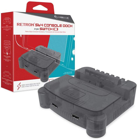 Hyperkin RetroN S64 Console Dock for Nintendo Switch - Smoke Gray