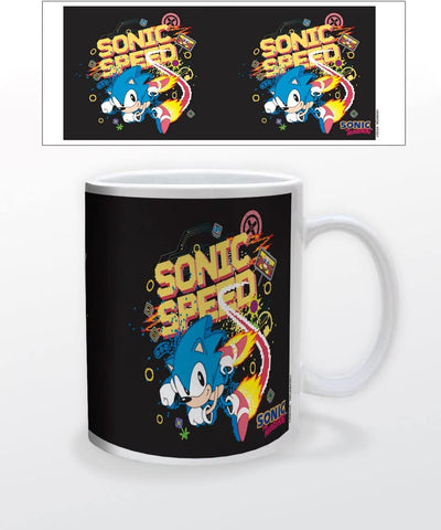Pyramid America - Sonic - Sonic Speed 11 oz. Mug - Unique Ceramic Cup for Coffee, Cocoa & Tea Drinkers - Chip Resistant & Printed Both Sides