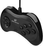 Retro-Bit Official Sega Saturn Controller Pad for Sega Saturn - Original Port - Black