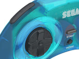 Retro-Bit Official Sega Genesis 8-Button Arcade Pad USB Controller for PC/Mac - Clear Blue