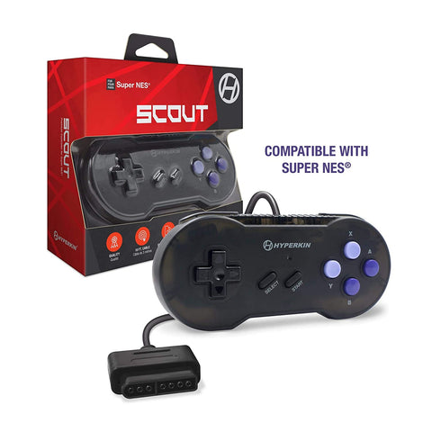 Hyperkin "Scout" Premium Controller for Super NES - Space Black