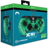 Hyperkin Official X91 Ice Wired Controller for Xbox One / Windows 10 PC - Aqua Green