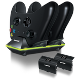 dreamGEAR Xbox One Dual Charge Dock Includes 2 Rechargeable Battery Packs