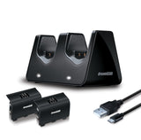 dreamGEAR Xbox One Dual Charge Station Includes 2 Rechargeable Battery Packs