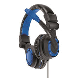 dreamGEAR GRX-340 Advanced Wired Gaming Headset for Xbox One & PS4 - Black/Blue