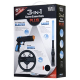 3 in 1 Game Essentials Plus Kit Wii - Black
