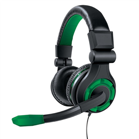 dreamGEAR GRX-340 Advanced Wired Gaming Headset for Xbox One & PS4 - Black/Green