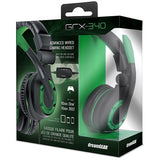 dreamGEAR GRX-340 Advanced Wired Gaming Headset for Xbox One & PS4 - Black/Green