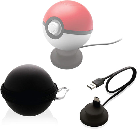 Nyko Charge Base Plus Charging Dock and Carrying Case for Poké Ball Plus Nintendo Switch