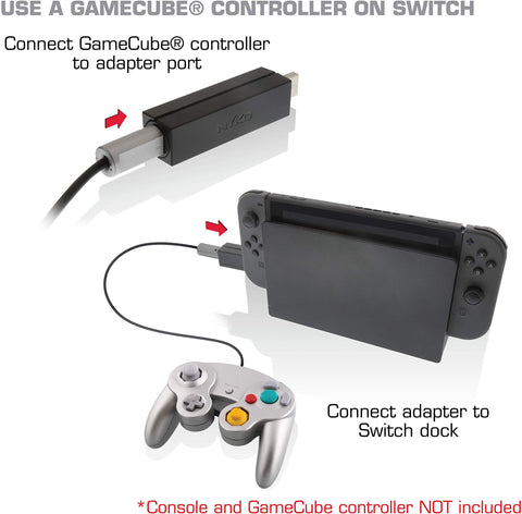 Nyko Retro Controller Adapter Single 1- Port GameCube Controller Adapter for Nintendo Switch