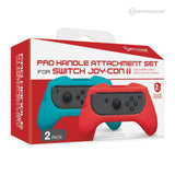 Hyperkin Pro Handle Attachment Set for Nintendo Switch Joy-Con (Blue/ Red) (2-Pack)