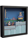 Pixel Frames Mega Man 7 Dr. Wily 9x9 Inches Shadow Box Art - Officially Licensed Capcom