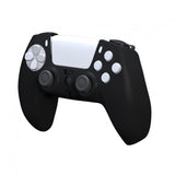 KMD Silicone Grip Case for PS5 DualSense Controller (Black, White, Blue)