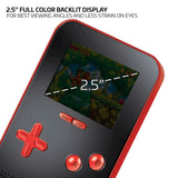 My Arcade Go Gamer Portable Handheld Gaming System 300 Retro Style 16- Bit Games - (Red, Blue, Black)