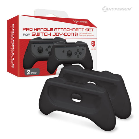 Hyperkin Pro Handle Attachment Set for Nintendo Switch Joy-Con (Black) (2-Pack)