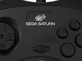 Retro-Bit Official Sega Saturn Controller Pad for Sega Saturn - Original Port - Black