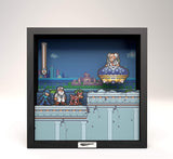 Pixel Frames Mega Man 7 Dr. Wily 9x9 Inches Shadow Box Art - Officially Licensed Capcom