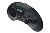 Retro-Bit Sega Genesis 2.4 GHz Wireless Controller 8-Button Arcade Pad for Sega Genesis Original/Mini, Nintendo Switch, PC, Mac - Shadow