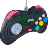Retro-Bit Official Sega Saturn Controller Pad - USB Port - Slate Gray for PC/Mac/Steam/RetroPie/Raspberry Pie