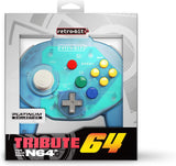 Retro-Bit Tribute 64 Controller for Nintendo N64 - Original Port - Ocean Blue
