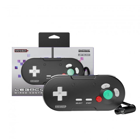 Retro-Bit LegacyGC Wired Controller for Gamecube & Wii - Black