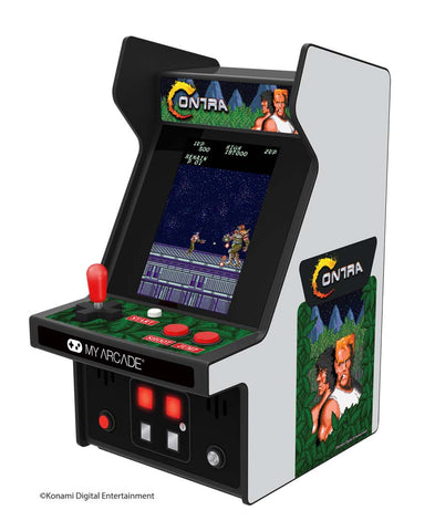 My Arcade Contra Micro Player 6.75 Inch Collectible - Allows CO/VS Link for CO-OP Action
