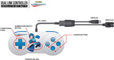 Retro-Bit Mega Man SNES & USB Dual Link Controller for PC, Mac , & Super NES