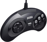 Retro-Bit Official Sega Genesis Controller 6-Button Arcade Pad - Original Port - Black