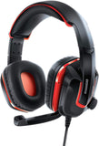 dreamGEAR GRX-440 Wired High Performance Headset for Nintendo Switch, PS4, and Xbox One - Red/Black