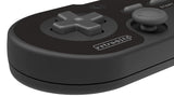 Retro-Bit Legacy 16 Wireless 2.4GHz Controller for SNES, Switch, PC, MacOS, RetroPie, Raspberry Pi and Other USB Devices - Black Onyx