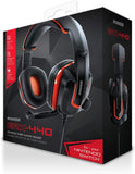 dreamGEAR GRX-440 Wired High Performance Headset for Nintendo Switch, PS4, and Xbox One - Red/Black