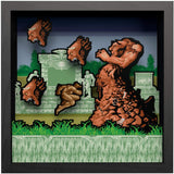 Pixel Frames Sega Genesis Altered Beast 9x9 inches Shadow Box Art - Officially Licensed