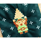 The Legend of Zelda Retro Embroidered Holiday Stocking  18" Officially Licensed