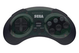 Retro-Bit Sega Genesis 2.4 GHz Wireless Controller 8-Button Arcade Pad for Sega Genesis Original/Mini, Nintendo Switch, PC, Mac - Shadow