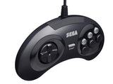 Retro-Bit Official Sega Genesis USB Controller 6-Button Arcade Pad for Sega Genesis Mini, PC/Mac,  Steam, RetroPie, Raspberry Pi